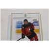 Image 3 : 2022 Upper Deck Connor Bedard Team Canada World Jr. Card in Protective Case