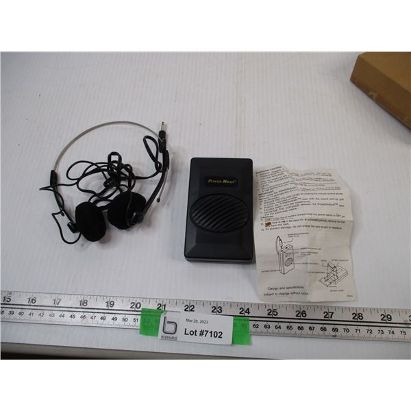 Power Hear w/ Headphones and Instructions