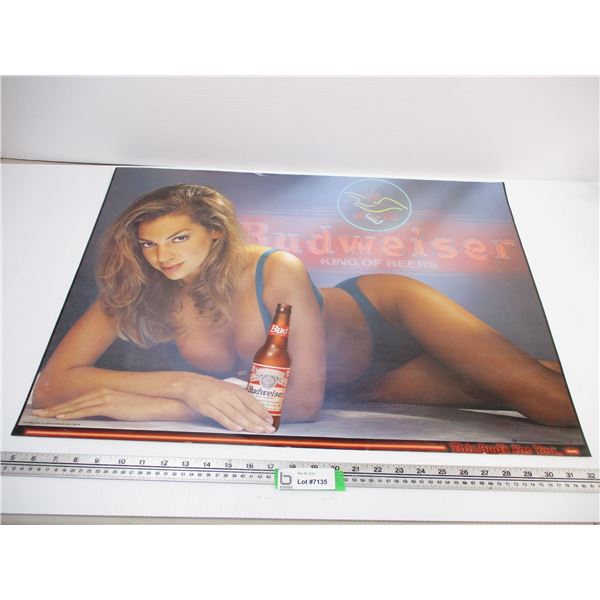 Budweiser Advertising Poster (28x20)