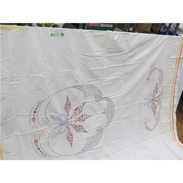 Embroidered Tablecloth (73" x 86")
