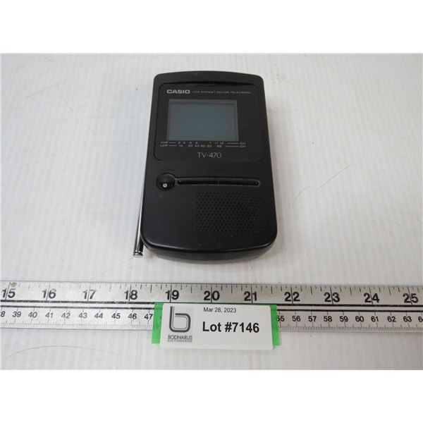 Casio LCD Pocket Color Television (untested)