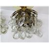 Image 3 : (2X Bid Price) Brass Ceiling Lights w/Prisms (3 prisms are missing)