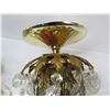 Image 4 : (2X Bid Price) Brass Ceiling Lights w/Prisms (3 prisms are missing)