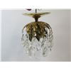 Image 5 : (2X Bid Price) Brass Ceiling Lights w/Prisms (3 prisms are missing)