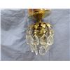 Image 7 : (2X Bid Price) Brass Ceiling Lights w/Prisms (3 prisms are missing)