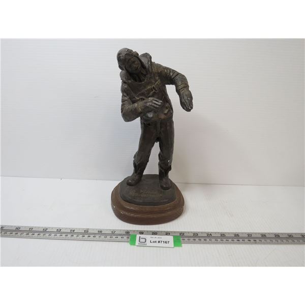 Pilot Statue (Titled - And There I Was) by Michael Garman