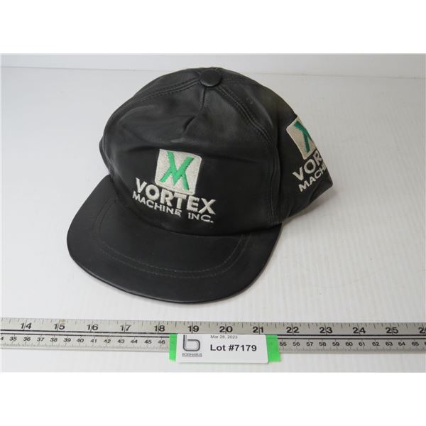 Vortex Machine Inc. Leather Cap