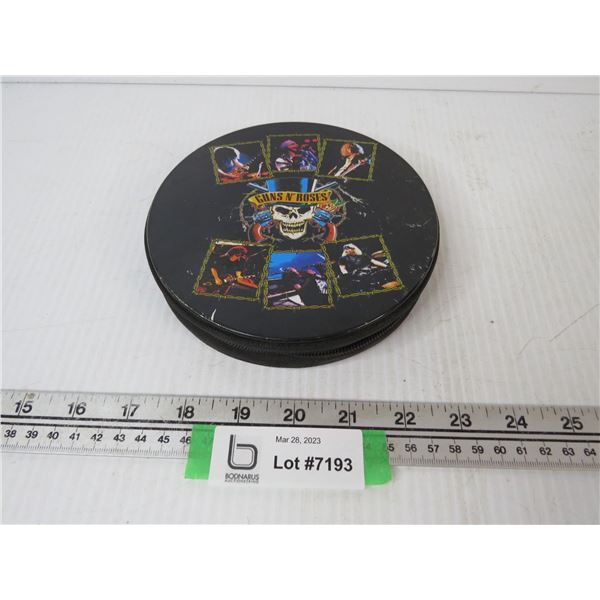 Guns & Roses CD Case w/Rock CD's (more cd's not shown)