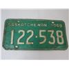 Image 3 : 1969 Saskatchewan Licence Plate