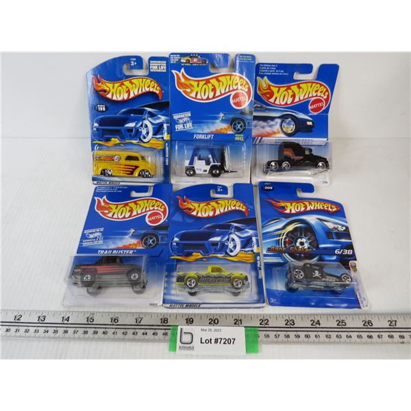(6) Hot Wheels Mattel Wheels