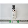 Image 1 : (New) Snowman Pipe (rubber pipe w/glass bowl)