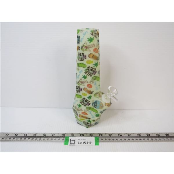 Rick & Morty 10" Rubber Bong - Glass Bowl (unused)