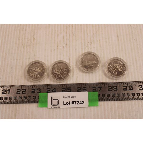(4) Century Saskatoon Centennial Dollars