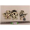 Image 1 : (3) Wooden Cow Wall Decorations