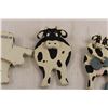 Image 4 : (3) Wooden Cow Wall Decorations