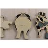 Image 5 : (3) Wooden Cow Wall Decorations