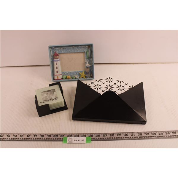 Coaster Set, Picture Frame And Wall Decoration