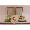 Image 1 : (2) Picture Frames + (3) Food Books