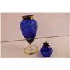 Image 2 : Blue Glass Lidded Vase