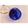 Image 5 : Blue Glass Lidded Vase