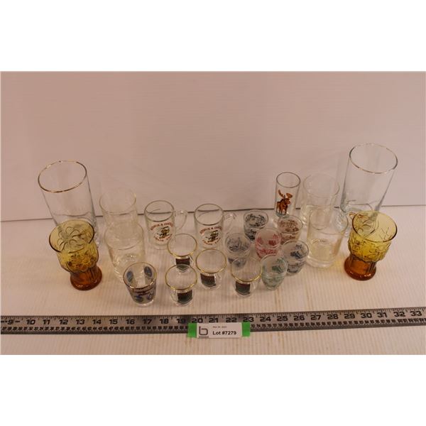 Assorted Shot Glasses & Tumblers