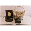 Image 1 : (3) Baskets + Picture Frame
