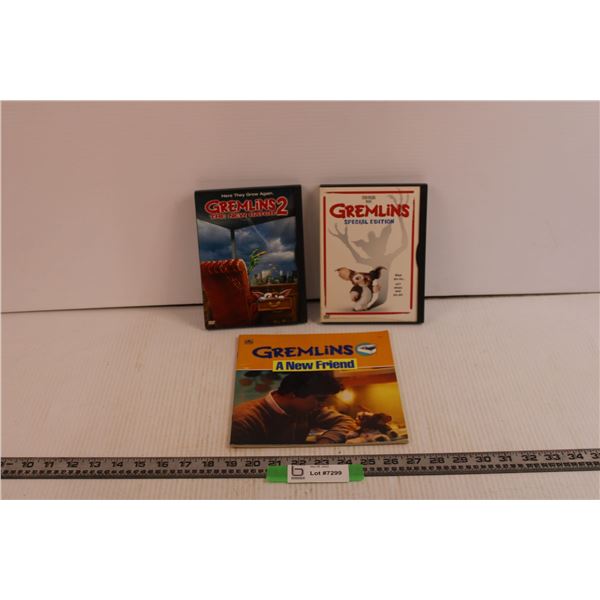 (2) Gremlins Movies + Gremlins Book