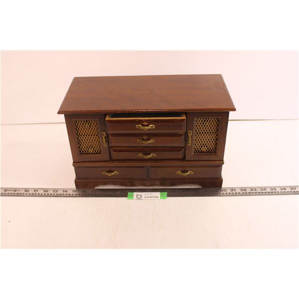 Wooden Jewellery Box (15 x 7 x 9 1/2)