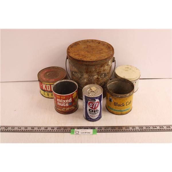 (6) Vintage Tins