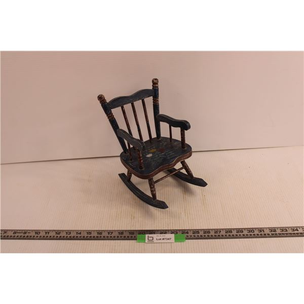 Blue Mini Rocking Chair