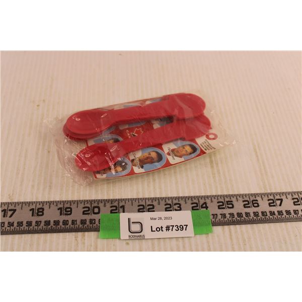 Team Canada NHL Jell-o Spoons & Stickers (Factory Packaged)