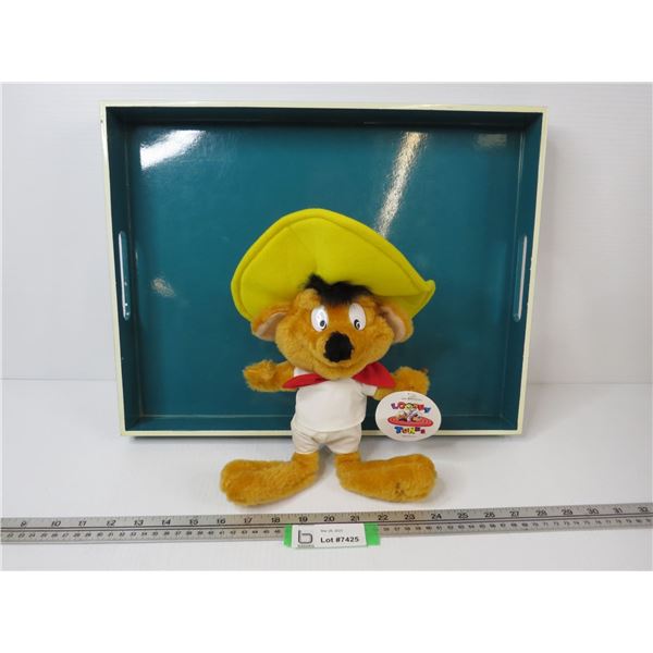 Looney Tunes Stuffed Toy - Painted Wooden Tray