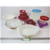 Image 1 : Anchor Glass Containers w/Lids - JAJ Casserole Dish w/Lid - Pyrex Dish (no lid) - Corning Ware Dish