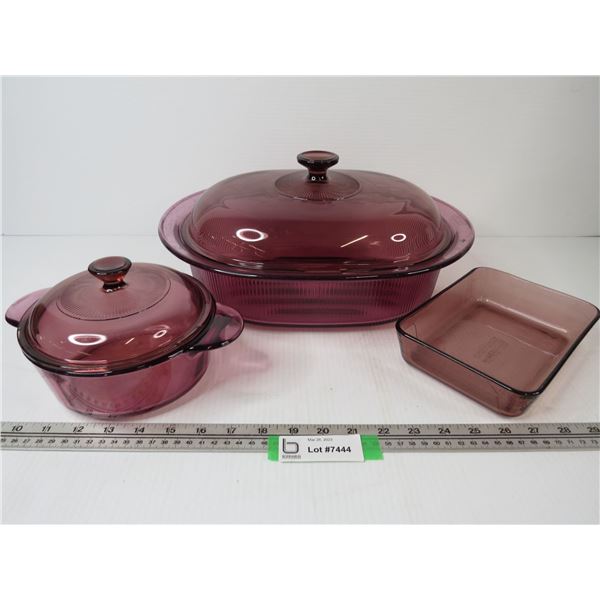 Vision Corning Ware Glass Baking Dishes - Pyrex Dish