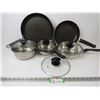 Image 1 : (2) Frying Pans - (3) Pots w/Lids - Extra Lid