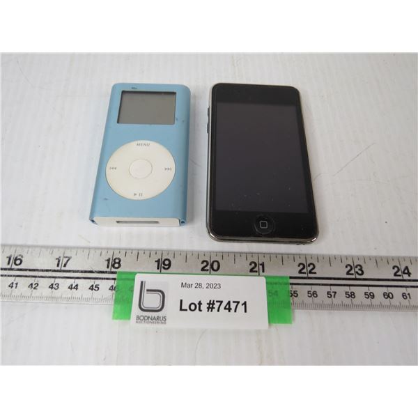 (2) iPods (both charged & working)