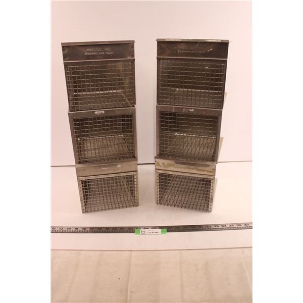 2X the Bid Price (6) Stainless Steel Storage Containers