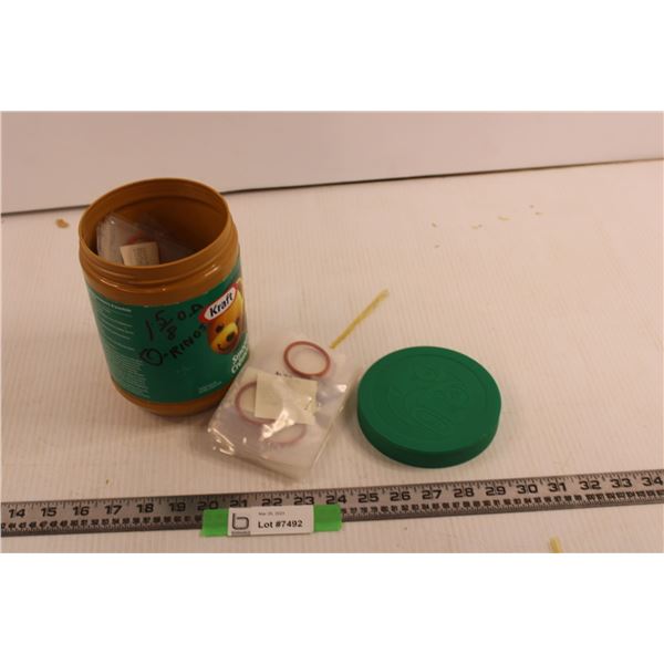 Pail of 1 5/8" O.D. Rubber O-Rings