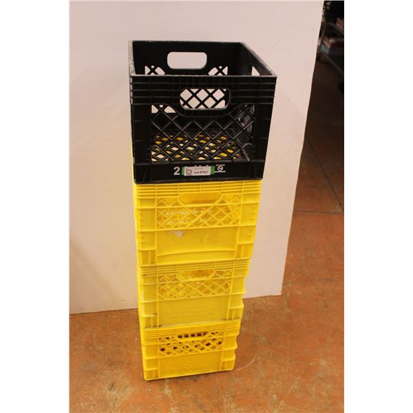*(4) Milk Crates