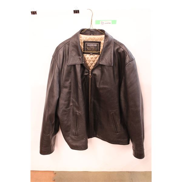 Oakwood Classic Men's Leather Jacket - Size 2XL