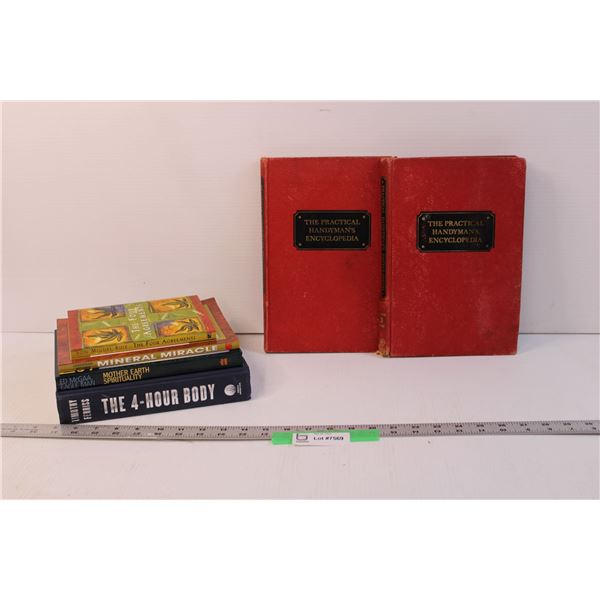 (6) Lot of Assorted Books - Encyclopedias, Spirituality, Misc.