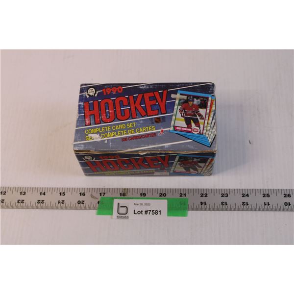 Box of 1990 NHL Hockey Complete Trading Card Set (NOS)