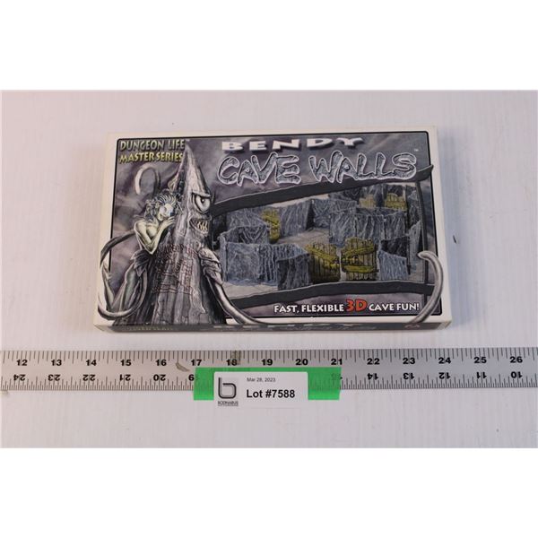 Bendy Cave Walls 3D Miniatures (NIB)