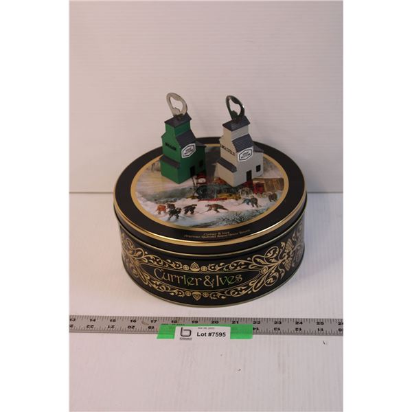 Tin Box with Great Western Bottle Openers