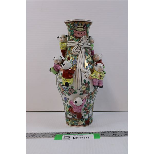 Oriental Inspired Vintage Vase