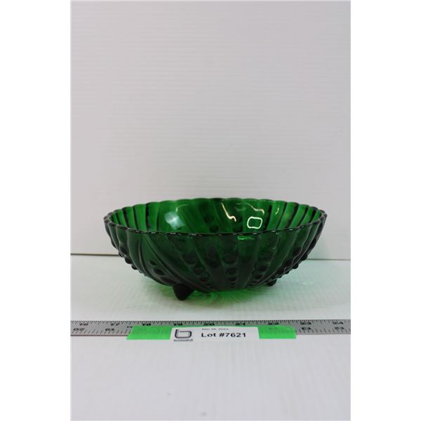 Green Crystal Fruit Bowl