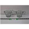 Image 1 : Crystal Sugar and Creamer Set