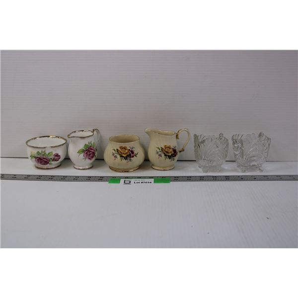 Lot of Assorted Creamers and Sugar Bowls