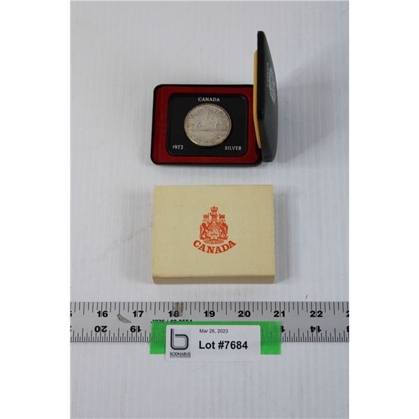 Canada 1972 Silver Dollar Collectible Coin