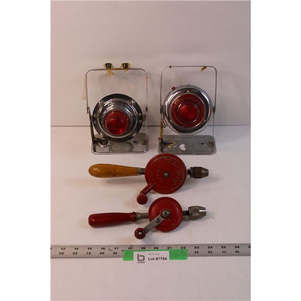 (2) Beacon Flashlights and Hand Drills